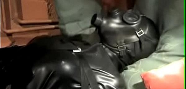  lena latex slave baged and fucked bdsm